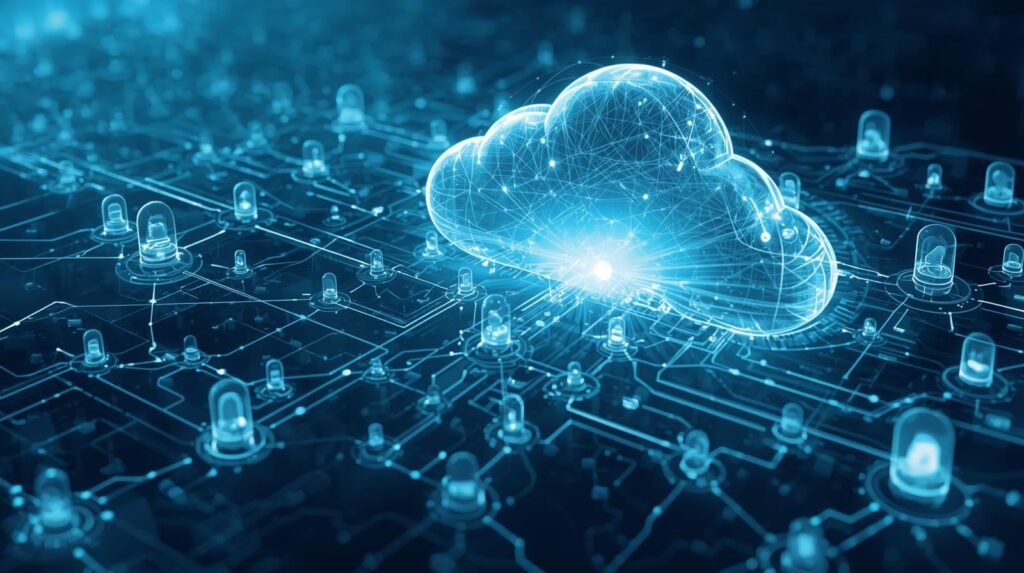 AI cloud integration connecting robots seamlessly to cloud intelligence