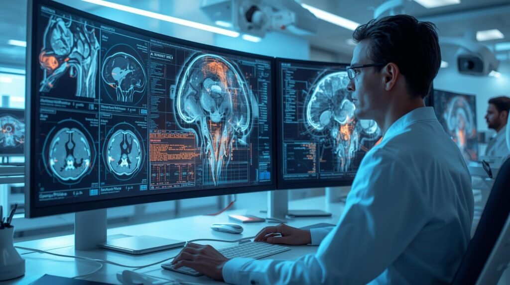AI medical imaging improving diagnostic accuracy through intelligent image analysis