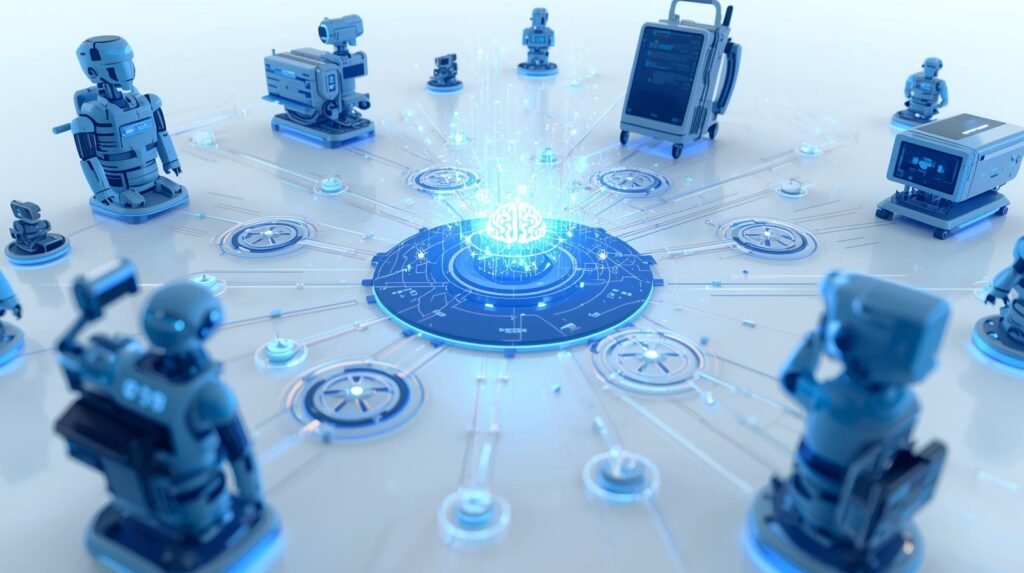 Cloud robotics enabling robots to share intelligence through cloud computing