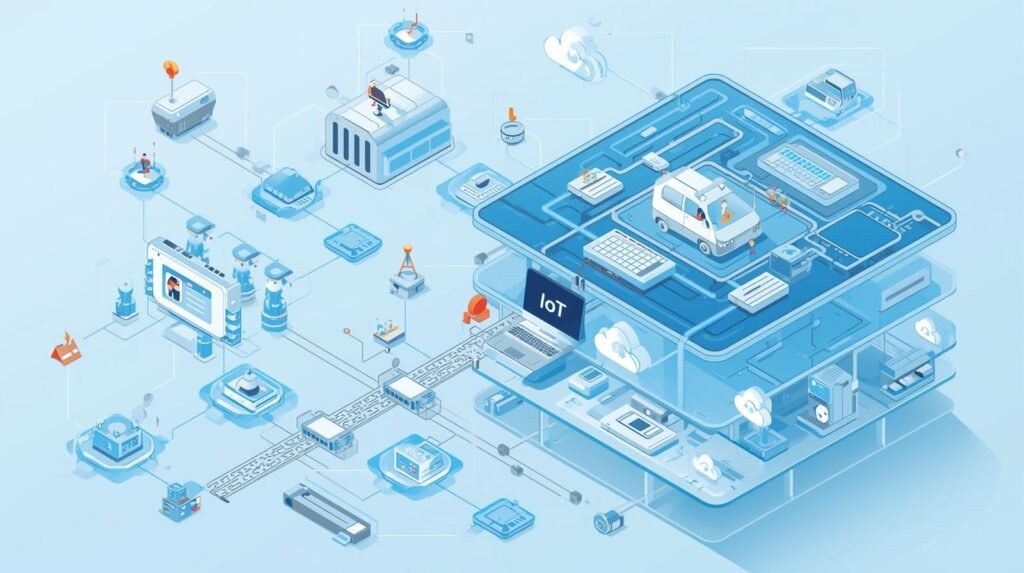 IoT network protocols enabling reliable communication between connected devices