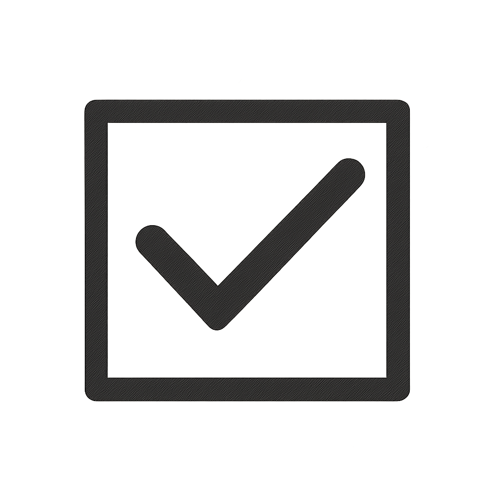 Checklist icon representing a simple action plan for implementing the best AI tools for business in USA.