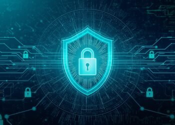 AI fraud detection in Banking system protecting digital banking transactions with cybersecurity shield and data network visualization.