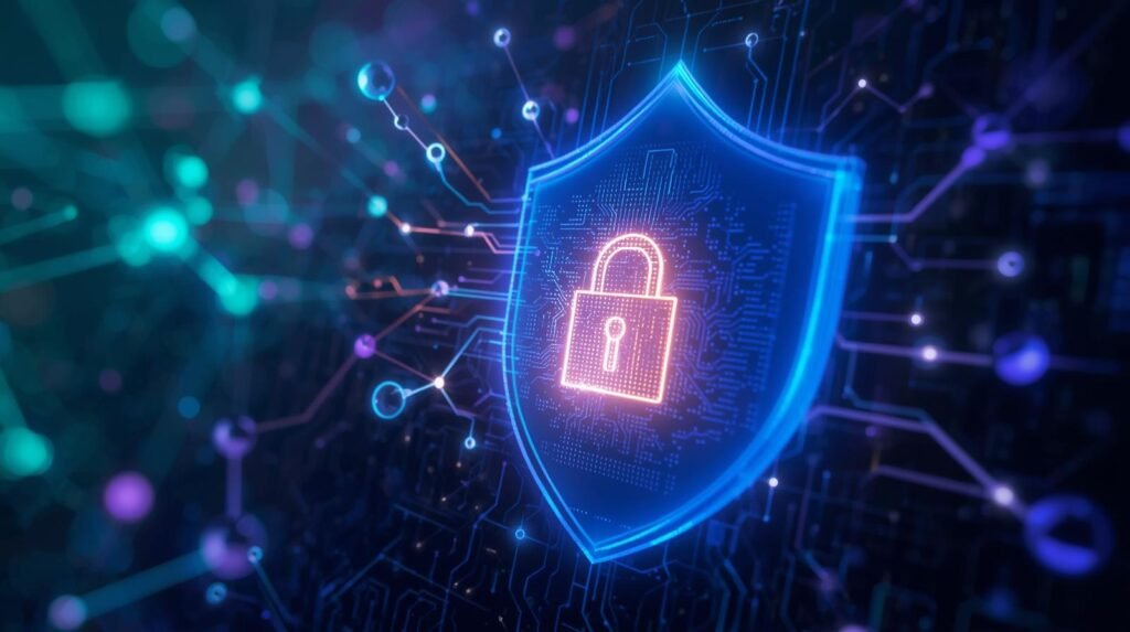 AI fraud prevention system protecting online banking transactions.