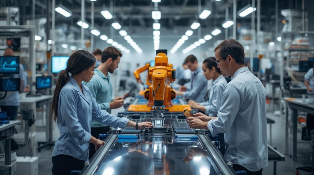 “Collaborative robot using business efficiency tools to improve operational efficiency in a small business.”