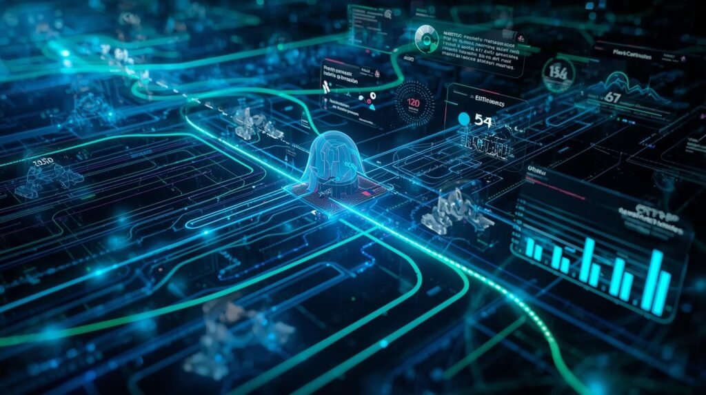 Fleet optimization improving robot routes and operational efficiency.