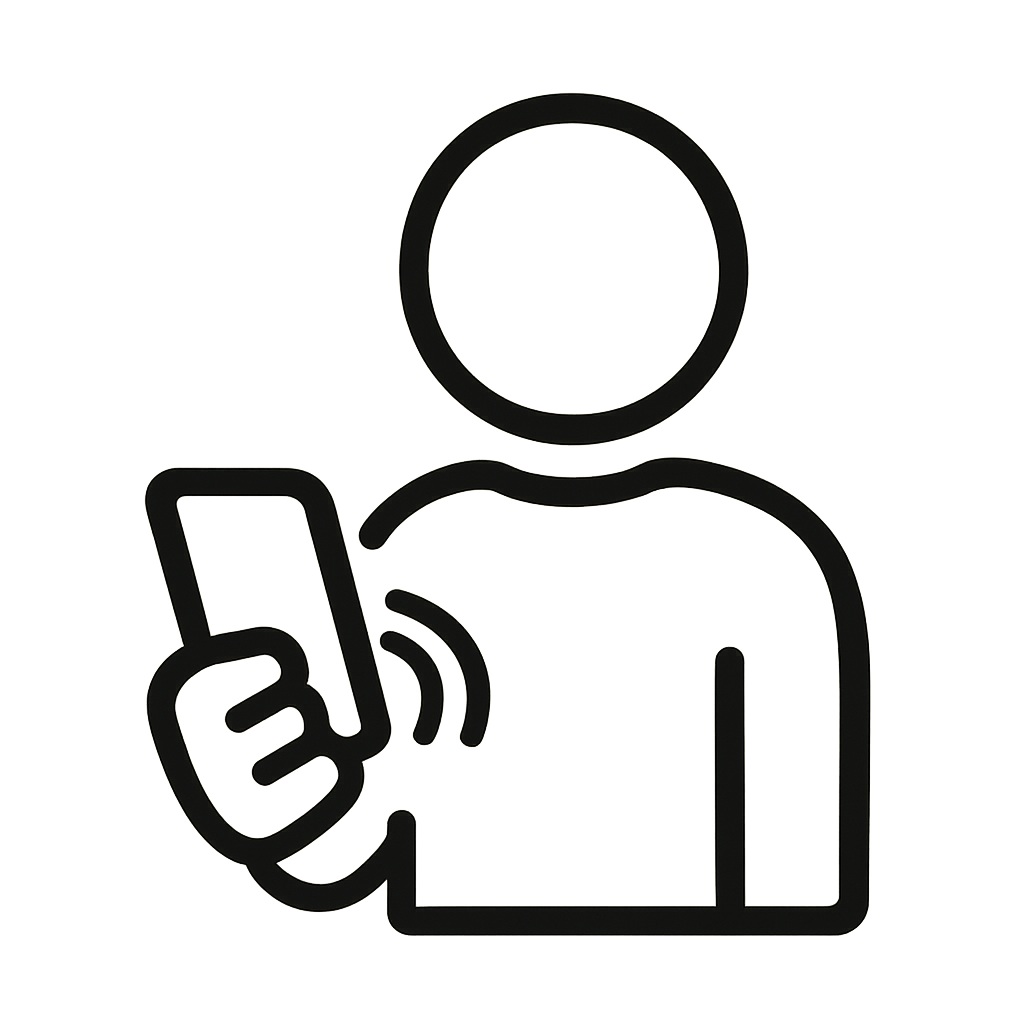 User holding smartphone illustrating behavioral biometrics and device-based AI fraud detection in online banking