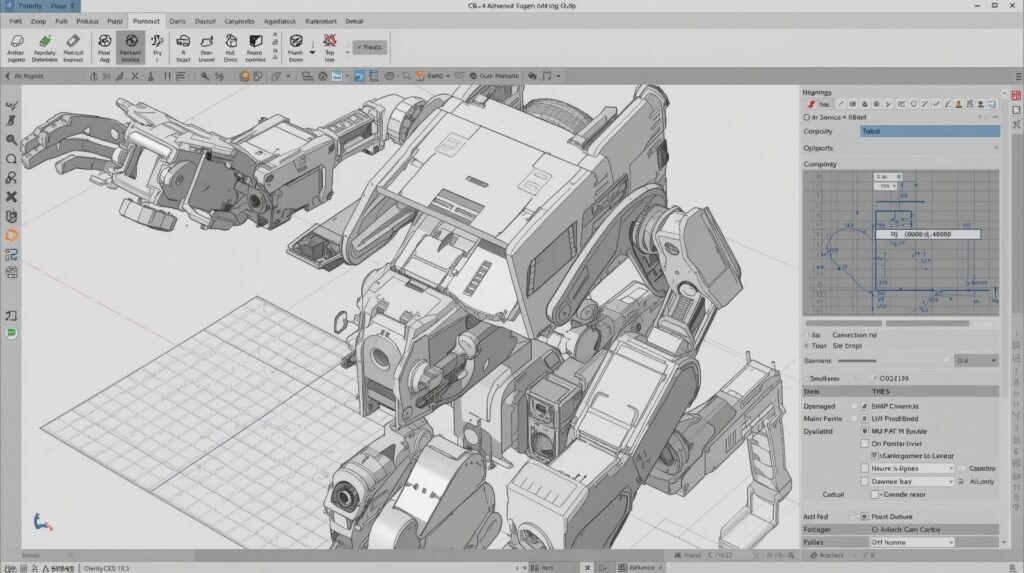 Robot design software used to model and build robots digitally.