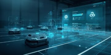 Robot fleet management system monitoring and coordinating multiple autonomous robots from a central dashboard.