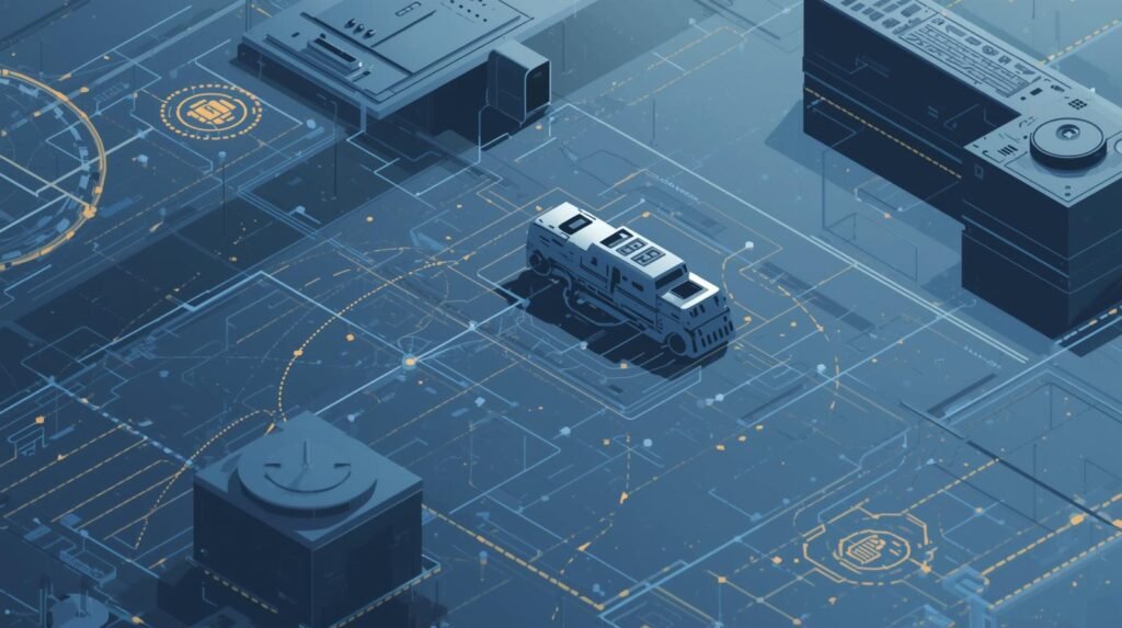 Robot simulation used to test robotic movement and behavior virtually.