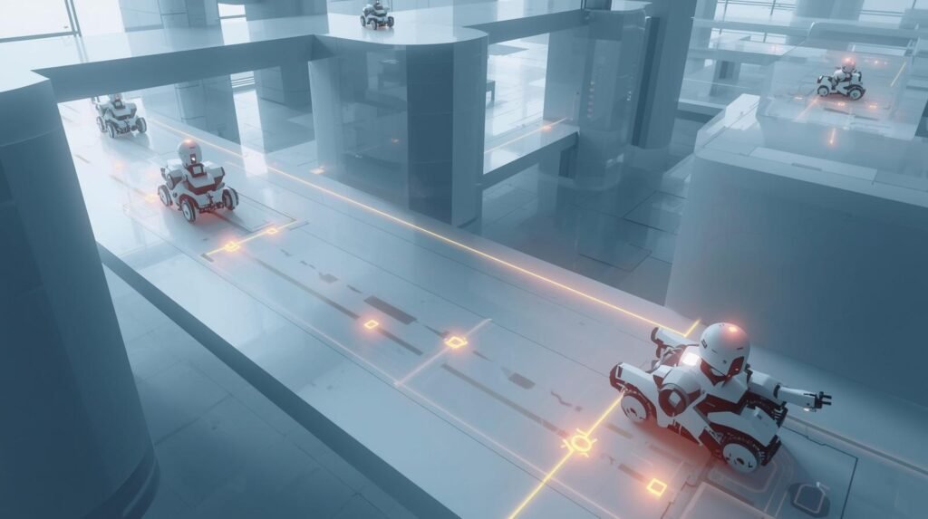 Robotics navigation technology enabling autonomous robot movement.