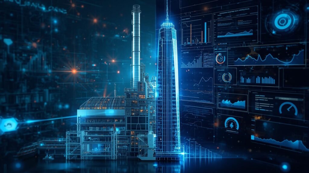 Virtual replica of a physical system mirrored digitally through digital twin technology