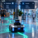AMR Navigation showing an autonomous mobile robot using LiDAR, sensors and dynamic route planning to navigate warehouse and hospital environments