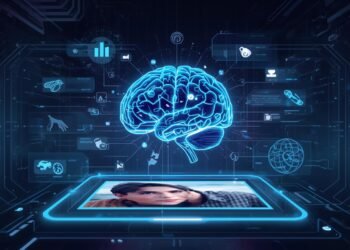 Image recognition technology where AI identifies objects and patterns in images