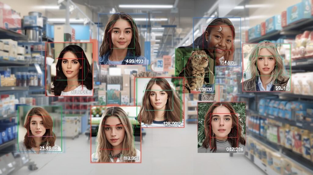 Object detection technology identifying and locating multiple objects in an image