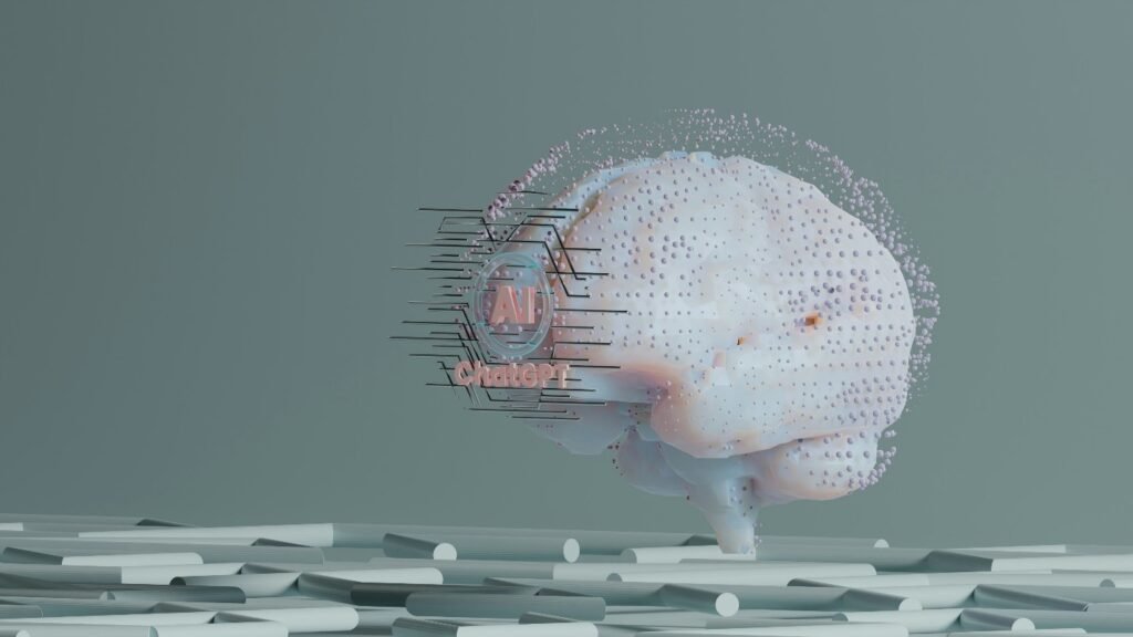 AI-powered brain model illustrating machine learning applications in drug research and pharmaceutical innovation