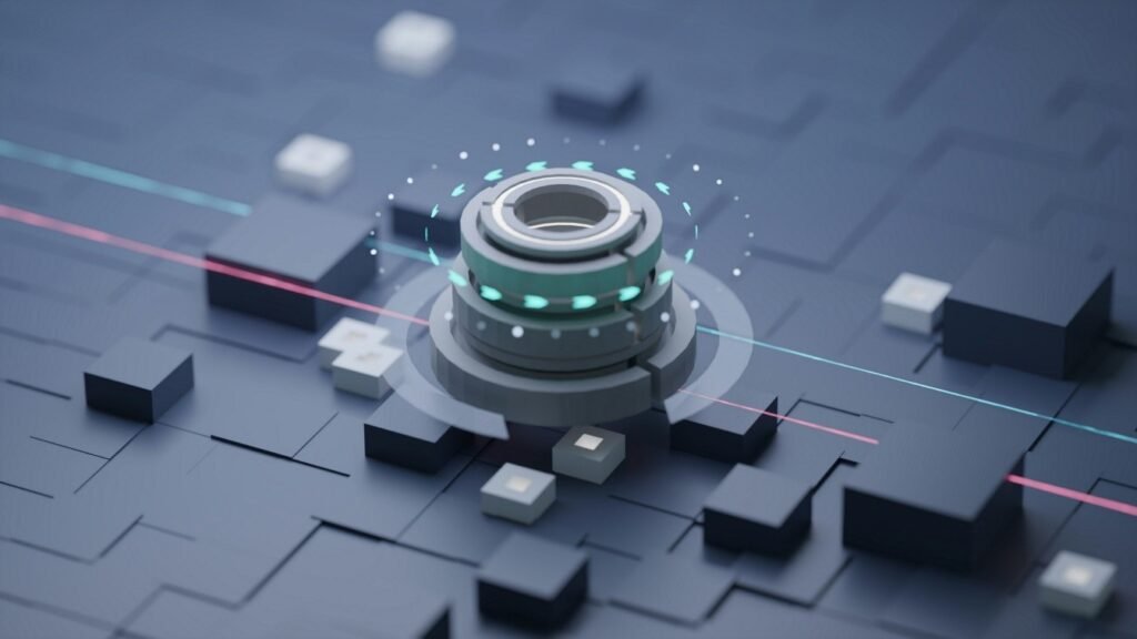 Advanced digital infrastructure representing a future-ready cybersecurity framework and compliance systems