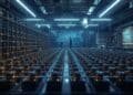 Scientists developing neutral atom quantum technology using optical tweezers, atomic qubits, and advanced quantum processors in a modern research laboratory