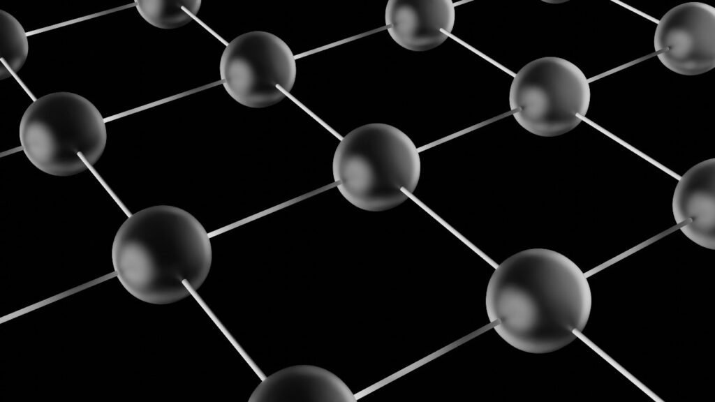 Visualization of neutral atom qubits representing atomic states used for storing and processing quantum information in quantum computers